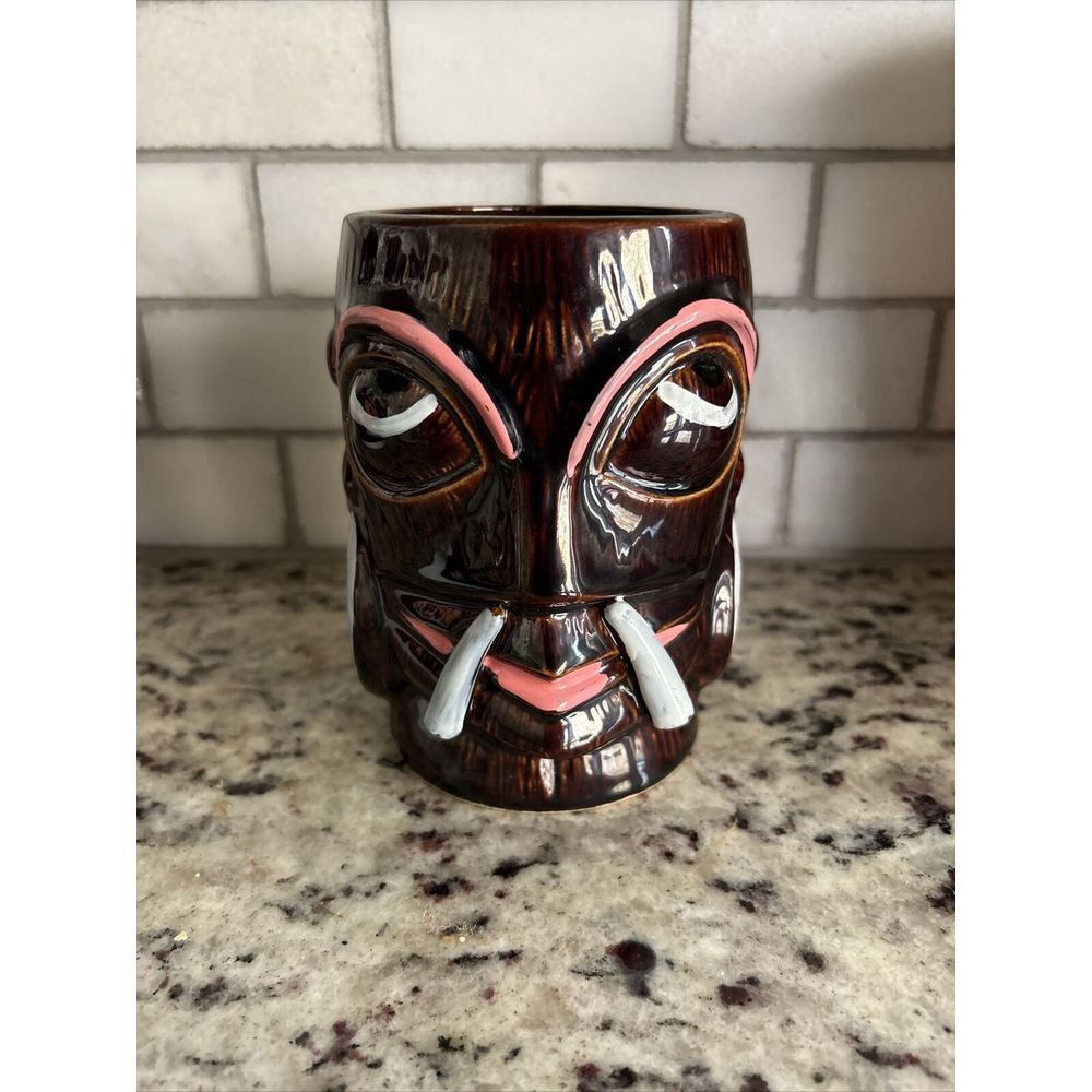 Islander HEADHUNTER Tiki Mug‎ Stockton California Vintage CANNIBAL Otairi
